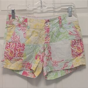 Lilly Pulitzer "The Callahan" Short Patchwork Pattern, Size 00